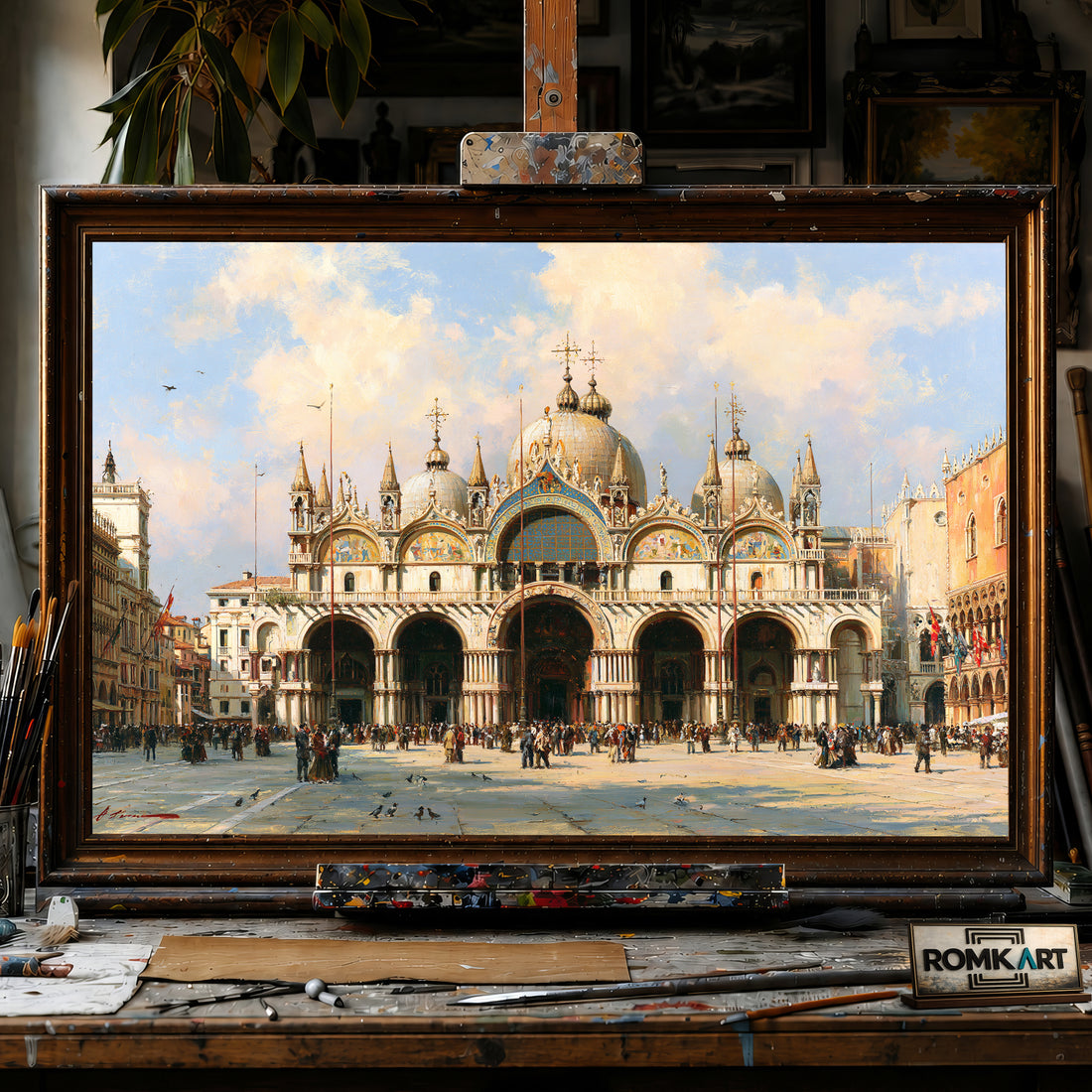 Basilica San Marco, Venice hand-painted oil painting on canvas