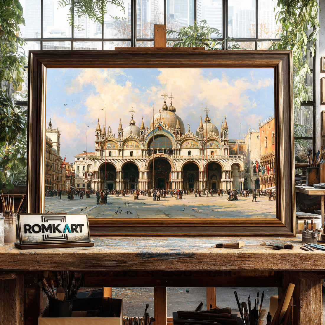 Basilica San Marco, Venice hand-painted oil painting on canvas