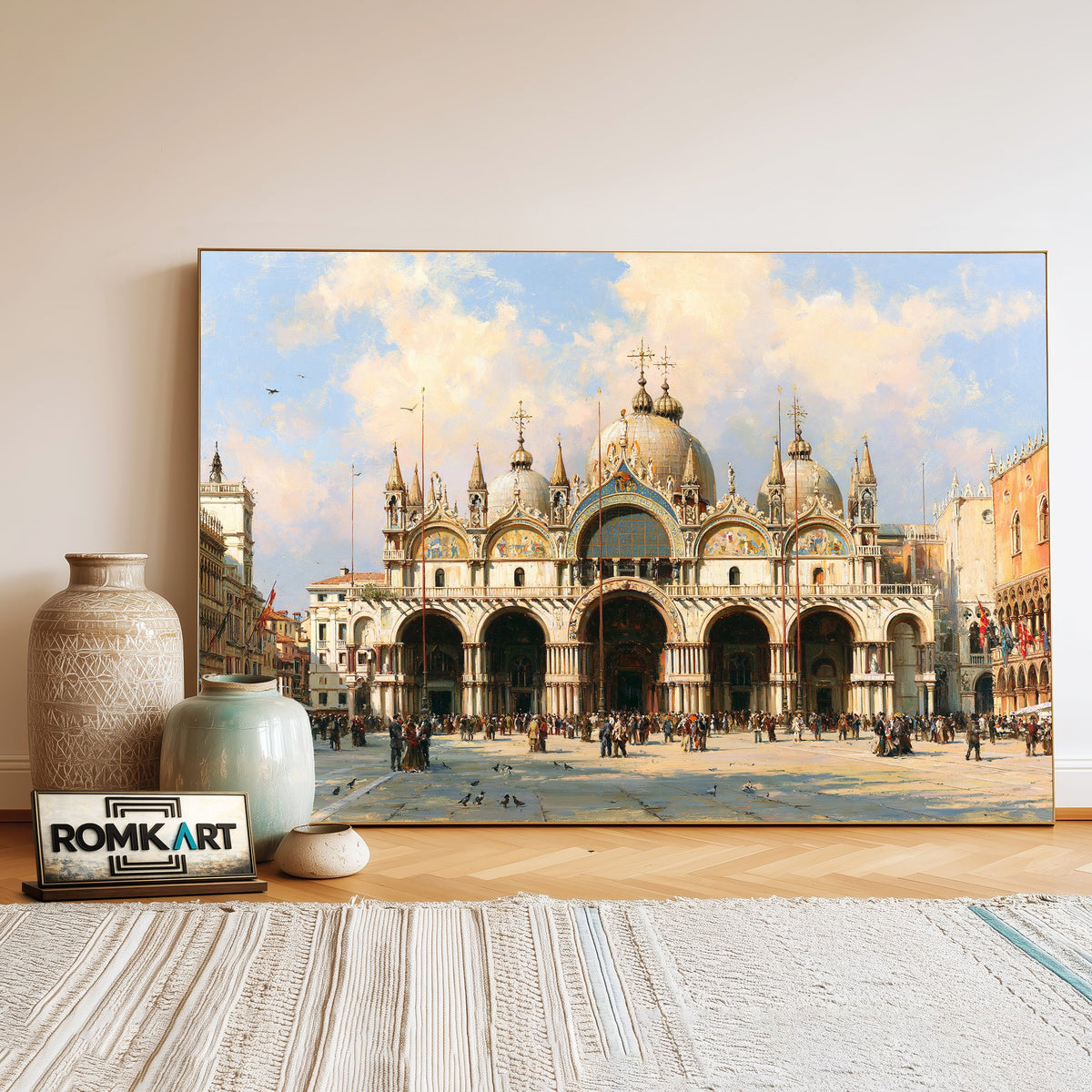 Basilica San Marco, Venice Architectural Oil Painting - image 3