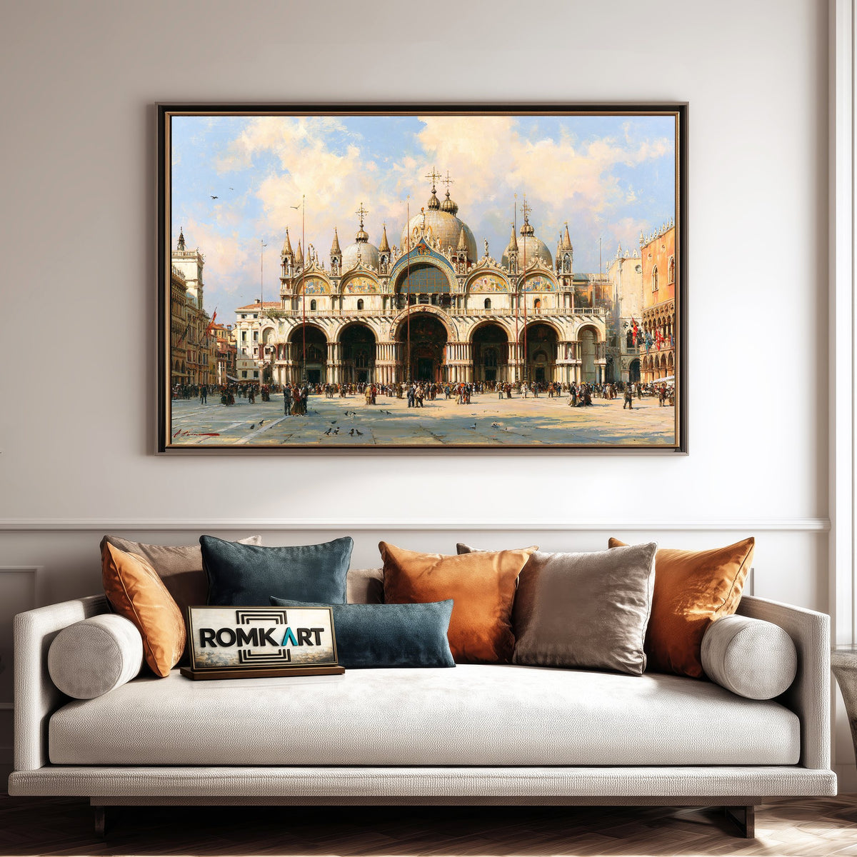 Basilica San Marco, Venice Architectural Oil Painting - image 4
