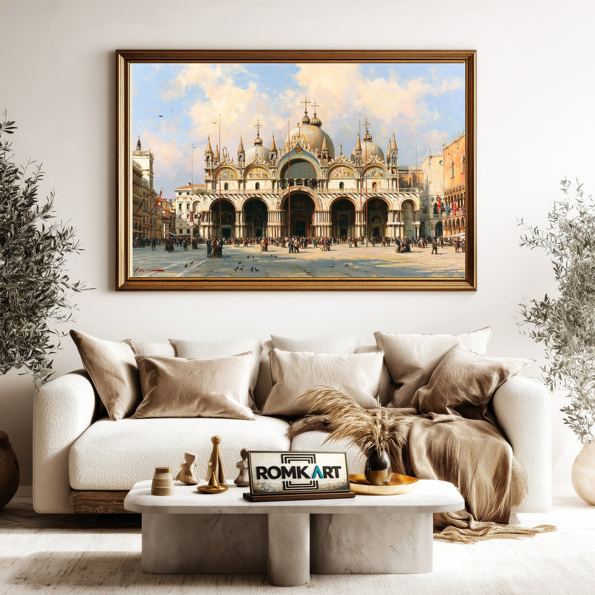 Basilica San Marco, Venice Architectural Oil Painting - image 5