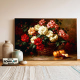 Basket Floral Still Life Oil Painting - image 3