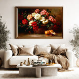Basket Floral Still Life Oil Painting - image 5