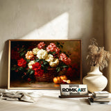 Basket Floral Still Life Oil Painting - image 6