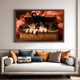 Basket Of Cats Oil Painting - image 4