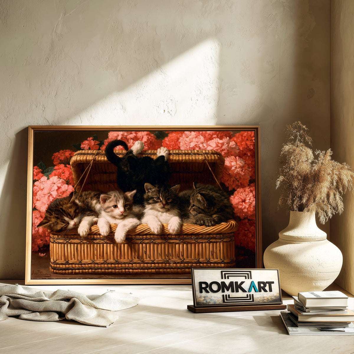 Basket Of Cats Oil Painting - image 6
