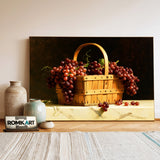 Basket Of Grapes Oil Painting - image 3