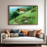 Basque House In The Hill Oil Painting - image 4