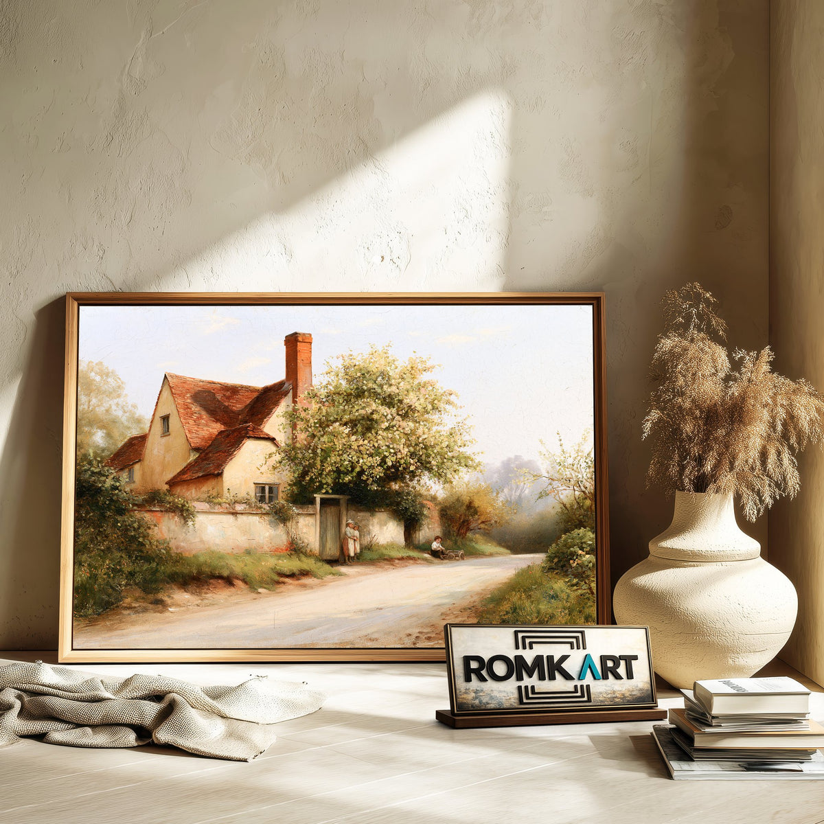 Berkshire Cottage Oil Painting - image 6