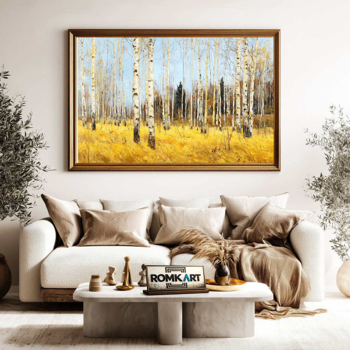 Birch Forest Oil Painting - image 5