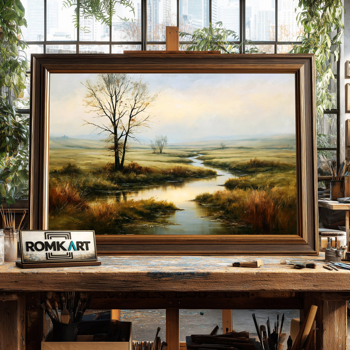 Bleak Autumn Day Oil Painting - image 2