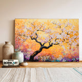 Blooming Tree Forest Landscape Oil Painting - image 3