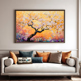Blooming Tree Forest Landscape Oil Painting - image 4