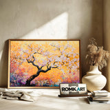 Blooming Tree Forest Landscape Oil Painting - image 6