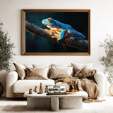 Blue Tree Frog Forest Landscape Oil Painting - image 5