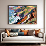 Bold Post Impressionist Coastal Oil Painting - image 4