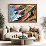 Bold Post Impressionist Coastal Oil Painting - image 5