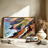 Bold Post Impressionist Coastal Oil Painting - image 6