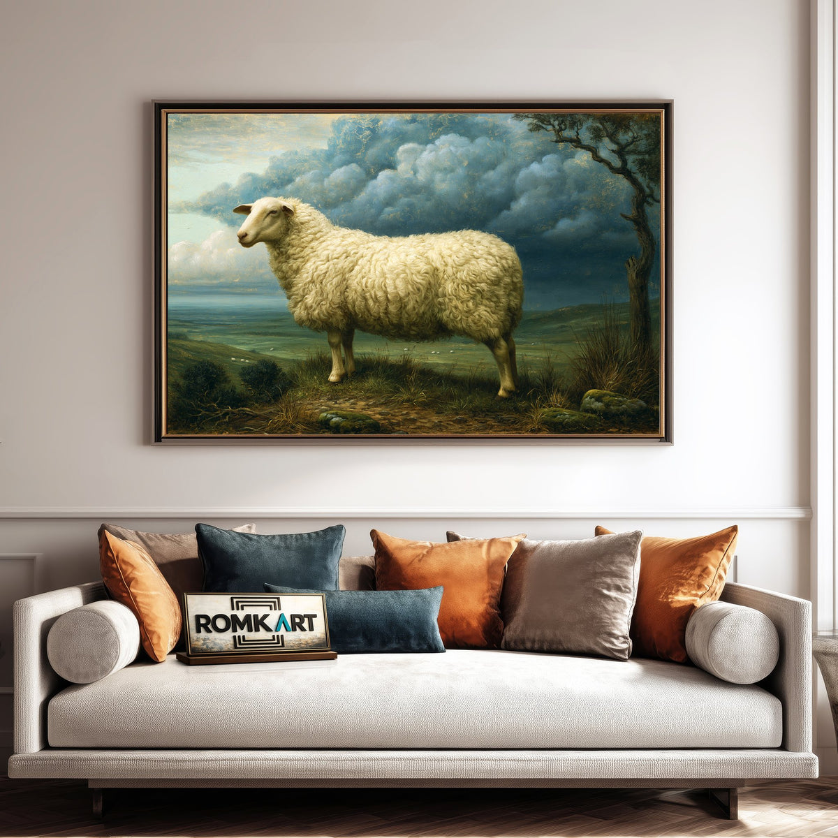 Border Leicester Oil Painting - image 4