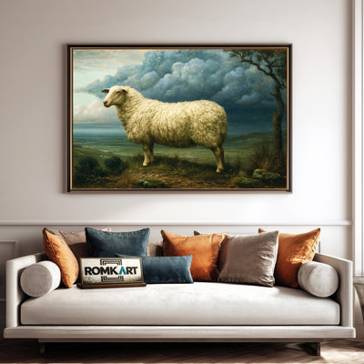 Border Leicester Oil Painting - image 4