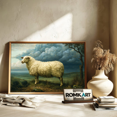 Border Leicester Oil Painting - image 6