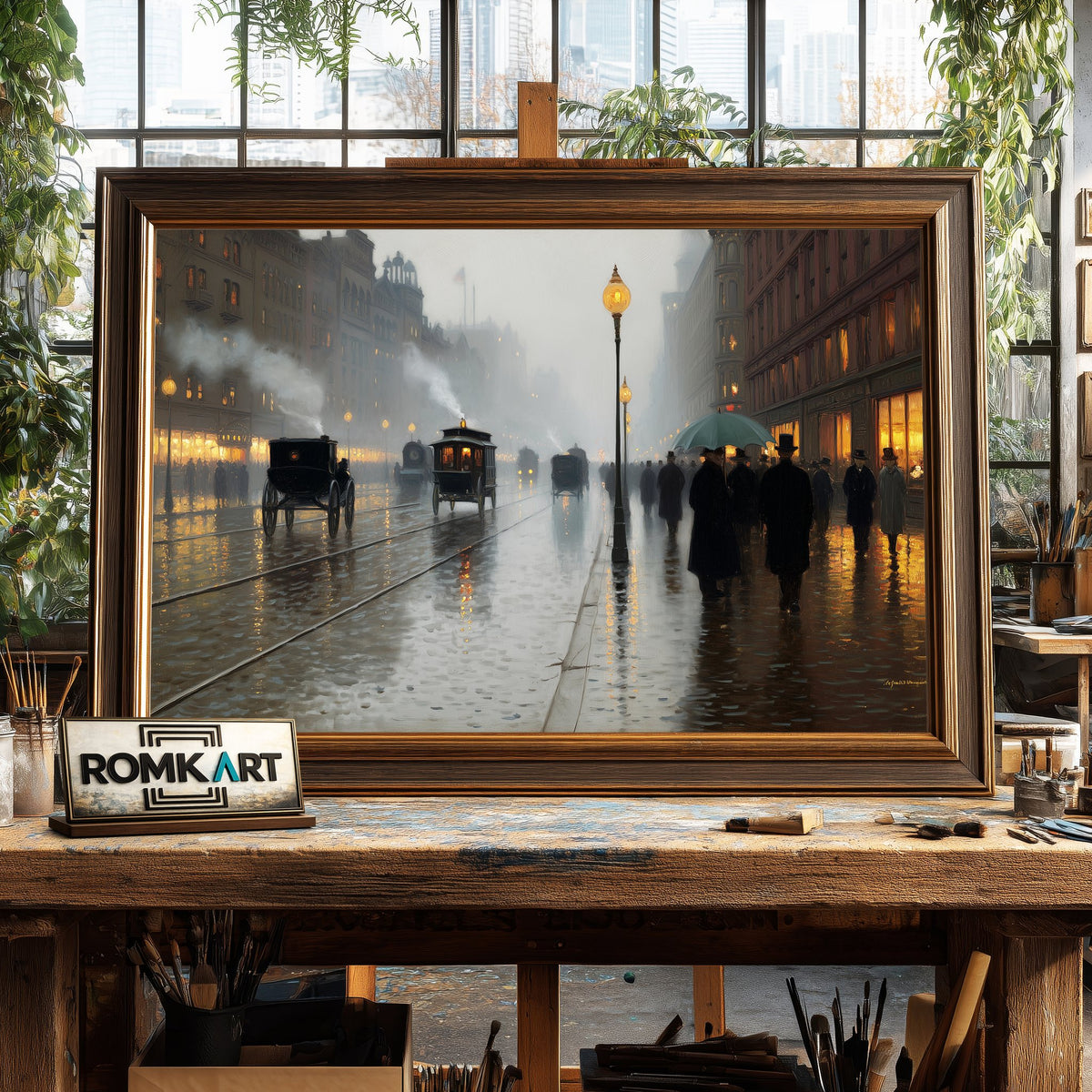 Boston 19th Century Historical Oil Painting - image 2