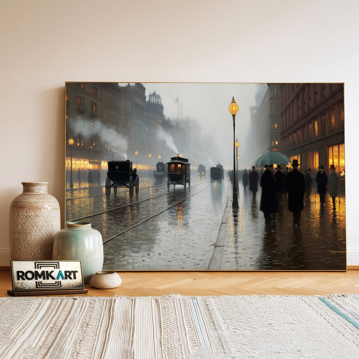 Boston 19th Century Historical Oil Painting - image 3