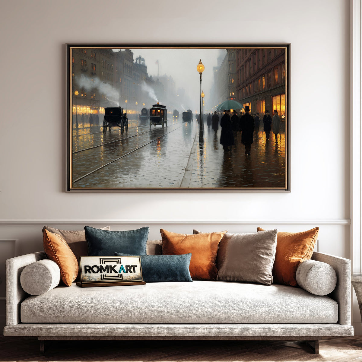 Boston 19th Century Historical Oil Painting - image 4