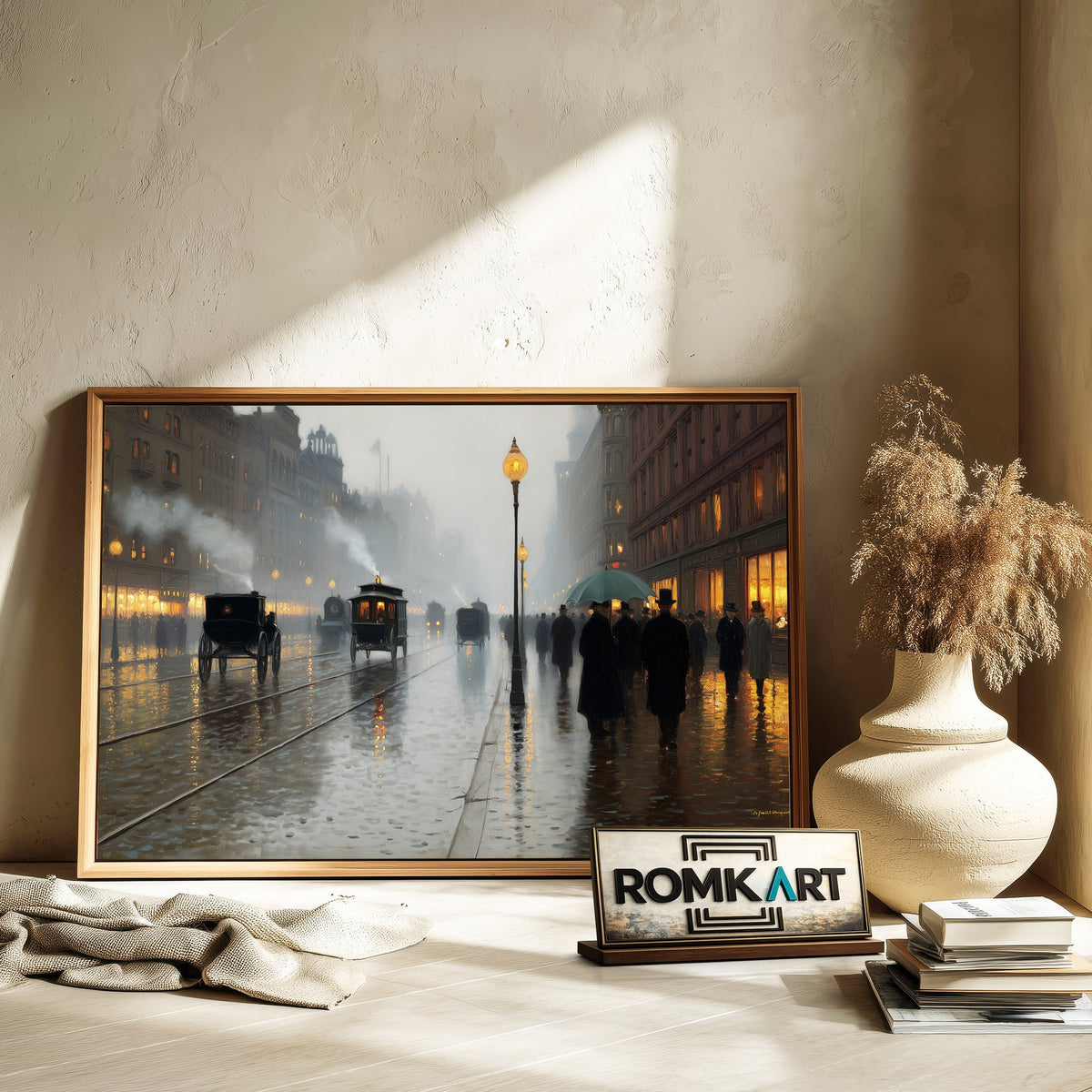Boston 19th Century Historical Oil Painting - image 6