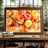 Bowlful Of Roses Oil Painting - image 2