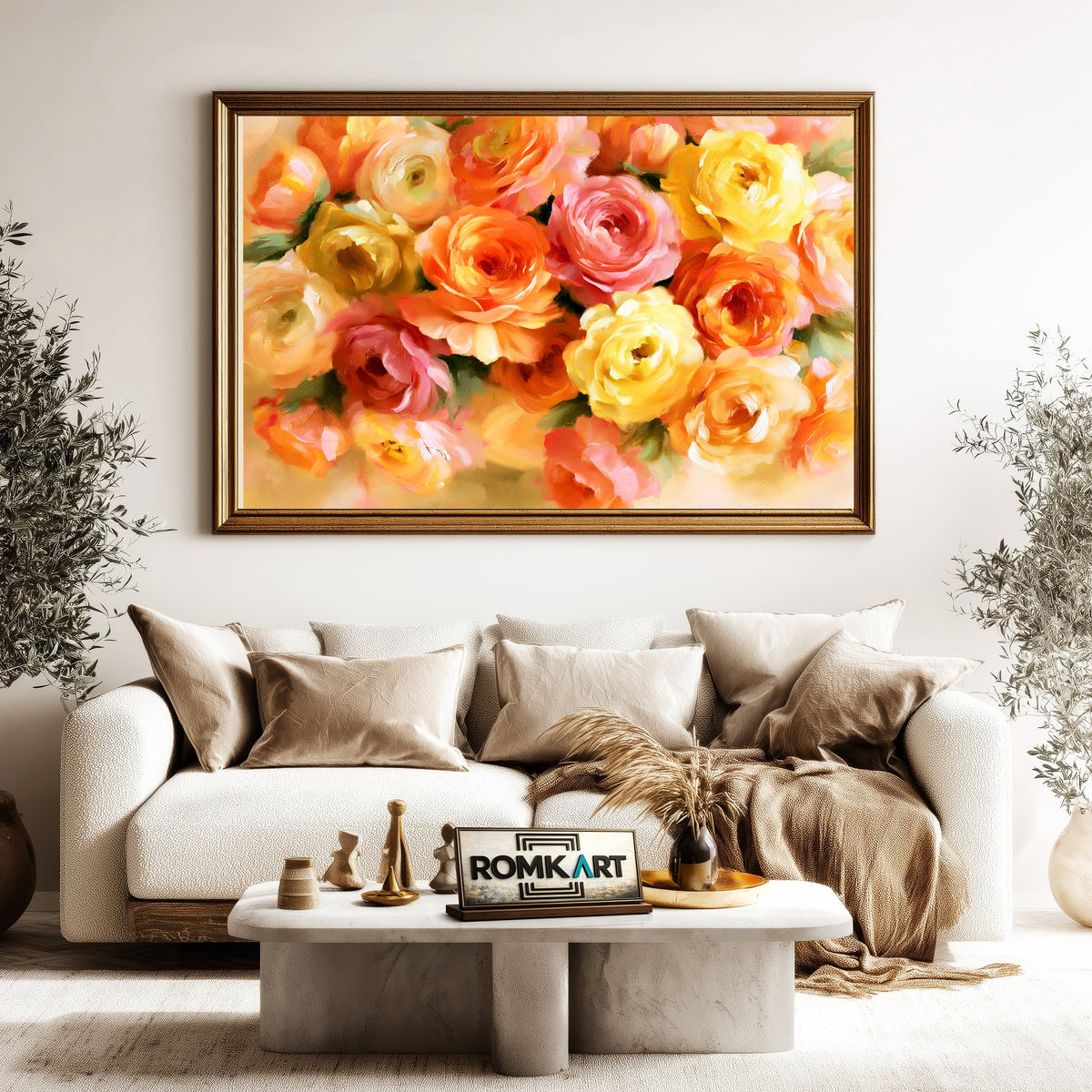 Bowlful Of Roses Oil Painting - image 5