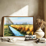 Breezy Rural French Landscape Oil Painting - image 6