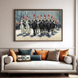 British Royal Horse Guards Parade Equestrian Oil Painting - image 4