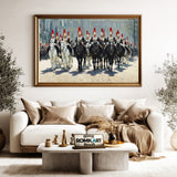 British Royal Horse Guards Parade Equestrian Oil Painting - image 5