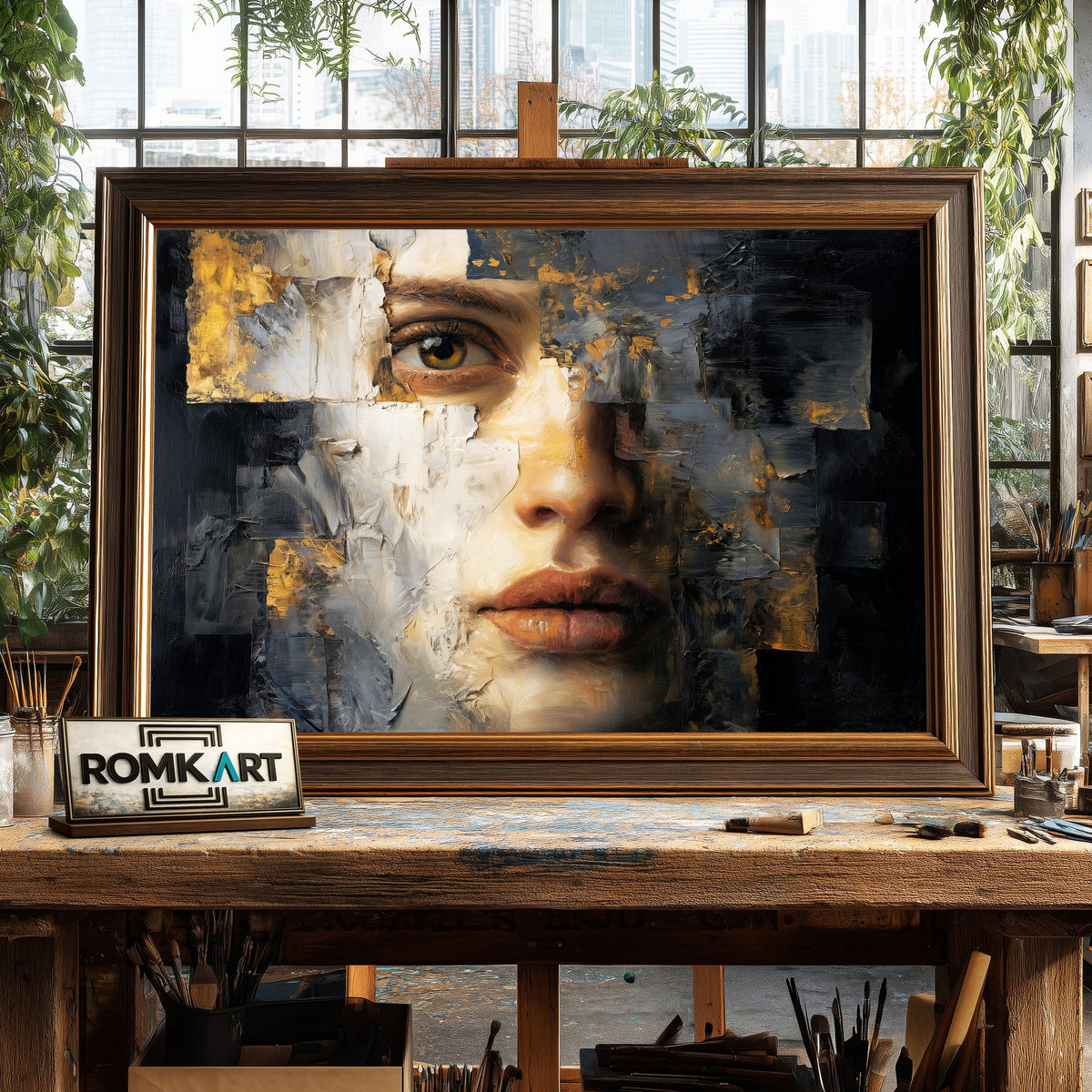 Broken Face Oil Painting - image 2