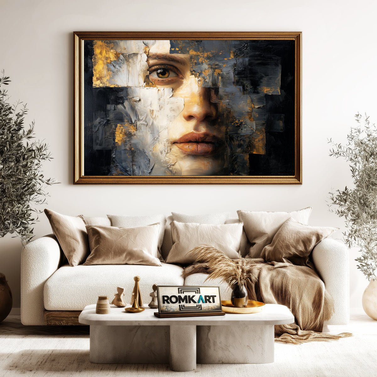 Broken Face Oil Painting - image 5