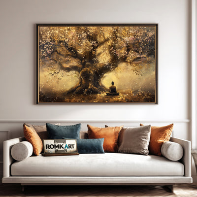 Buddha Meditation Buddhist Oil Painting - image 4