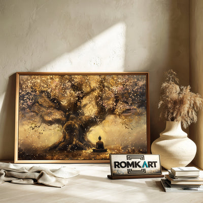 Buddha Meditation Buddhist Oil Painting - image 6