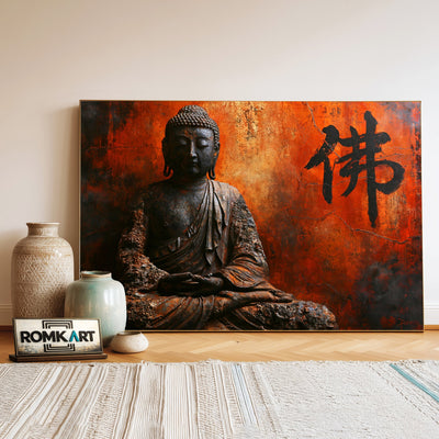 Buddha Statue Oil Painting - image 3