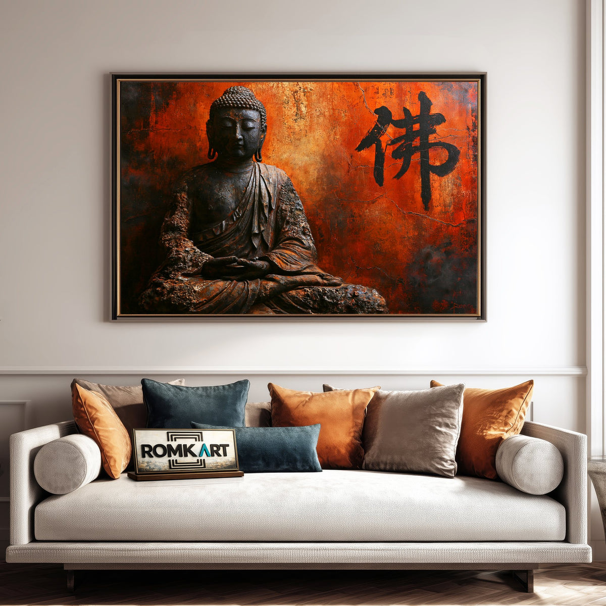 Buddha Statue Oil Painting - image 4