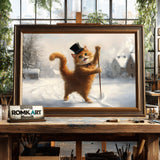 Cat Dances Oil Painting - image 2