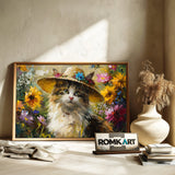 Cat with Hat Oil Painting - image 6