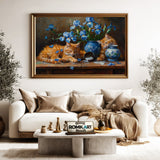 Cats and Blue Irises Oil Painting - image 5