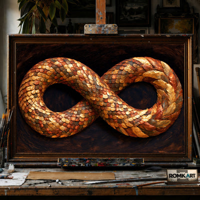 Celestial Infinity - Hand-Painted Oil Painting - View 1