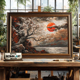 Chery Blossom Traditional China Art Asian Art Oil Painting - image 2