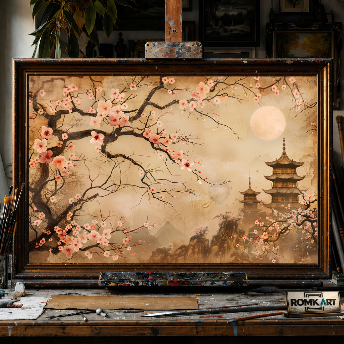 China Spring Landscape Classic Art hand-painted oil painting on canvas