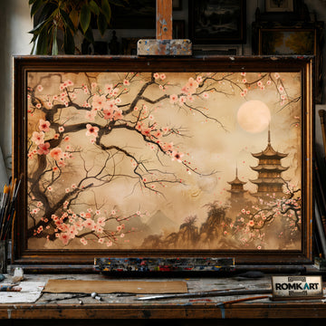 China Spring Landscape Classic Art hand-painted oil painting on canvas