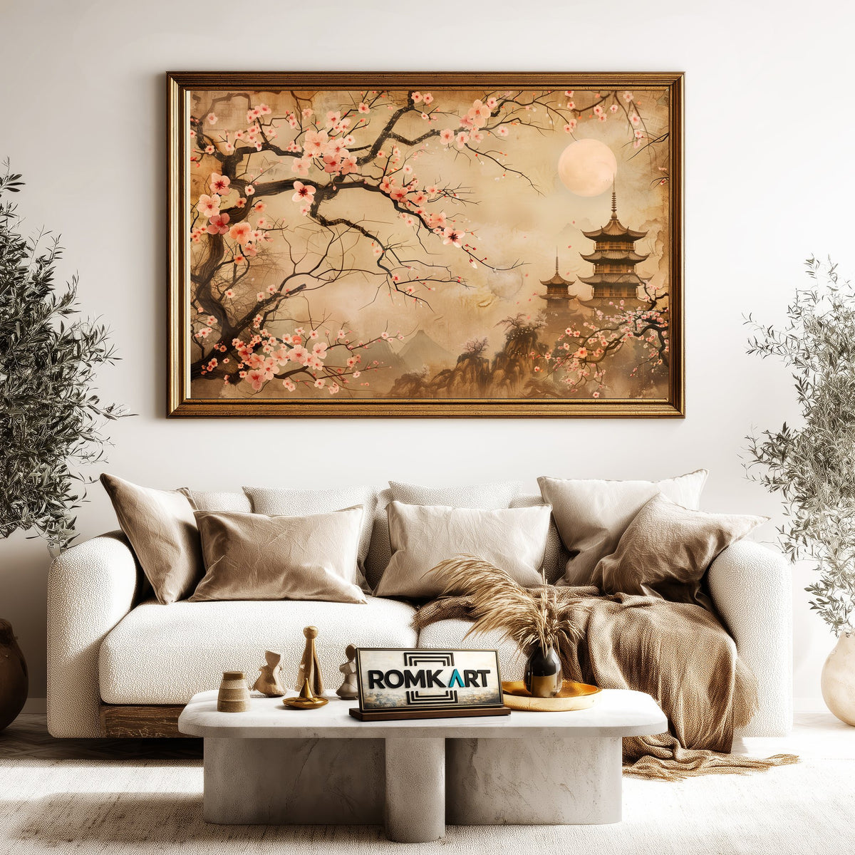 China Spring Landscape Classic Art Asian Art Oil Painting - image 5