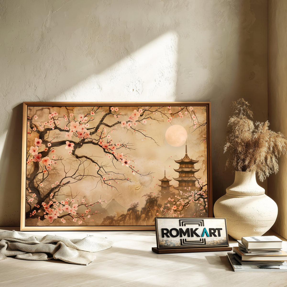 China Spring Landscape Classic Art Asian Art Oil Painting - image 6