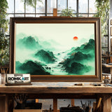 Chinese Art Waterfall Asian Art Oil Painting - image 2